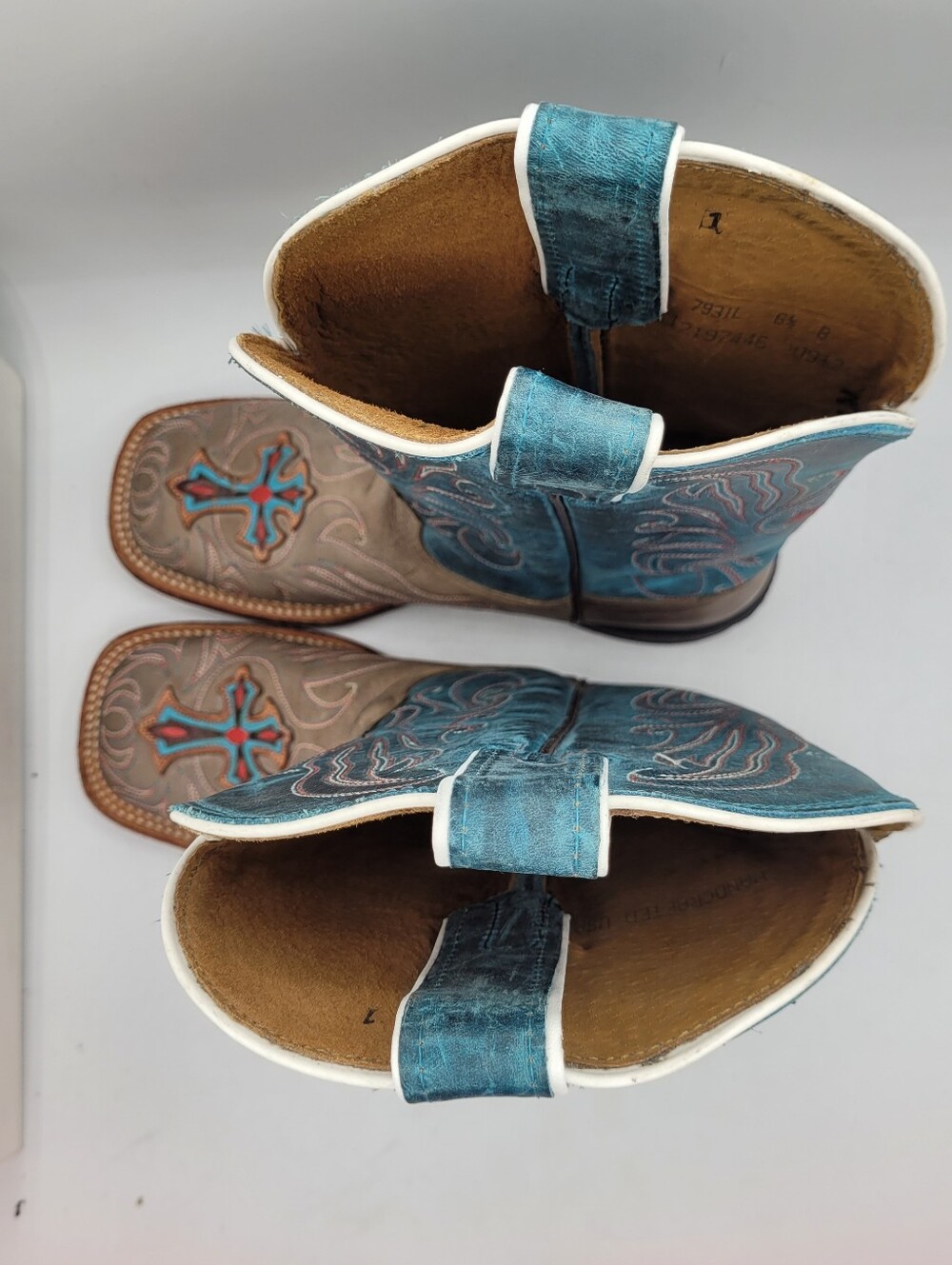 Tony Lama San Saba Collection "Cross" boots Size 6.5 B - Picture 10 of 16
